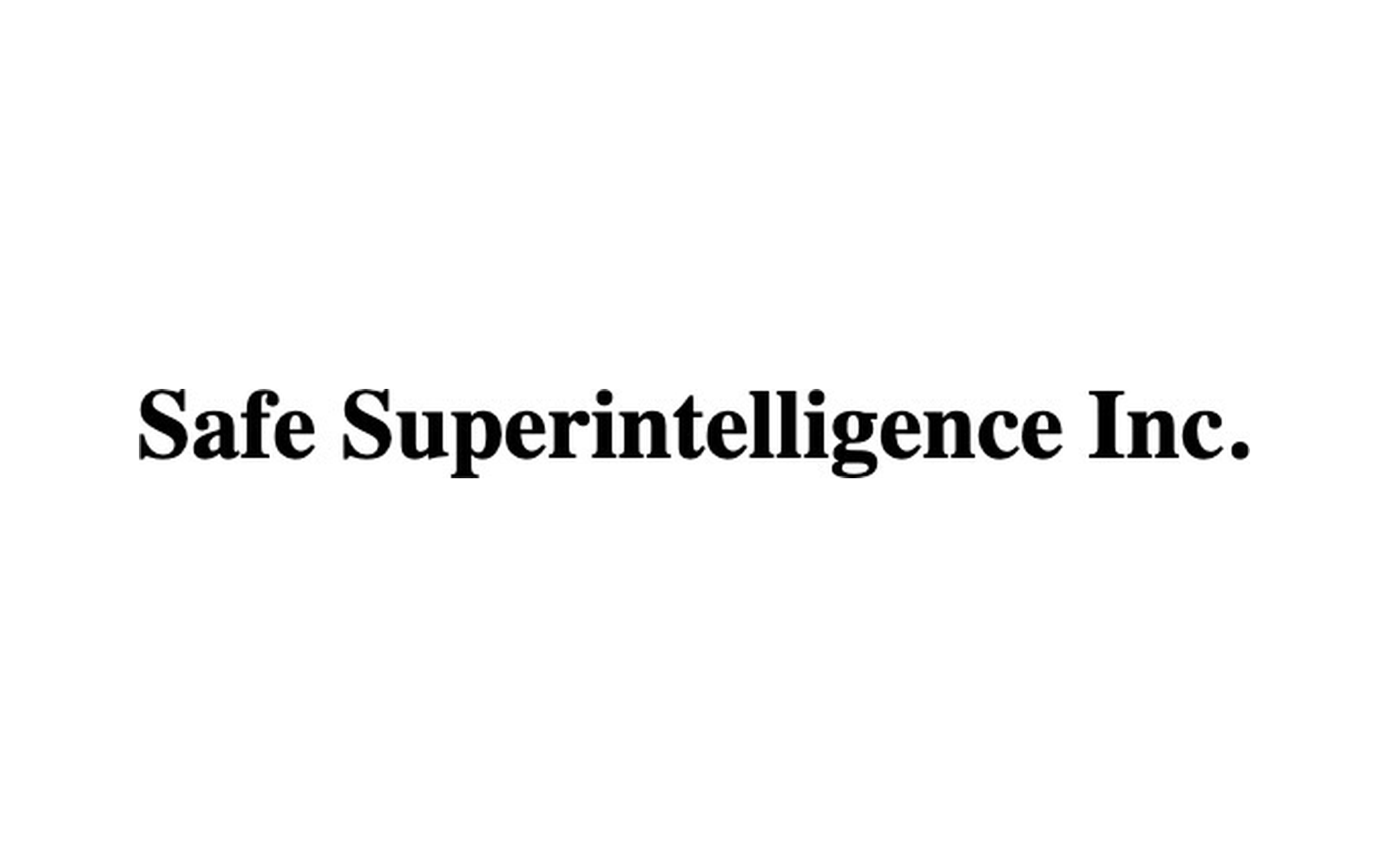 Safe Superintelligence Inc. (SSI)